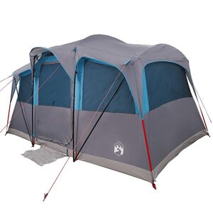 vidaXL Perhe Teltta katolla Sininen ja harmaa 435 x 255 x 216 cm