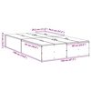 vidaXL Sängyn runko Harmaa sonoma 4FT Small Double Tekninen puu