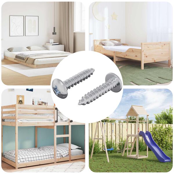 vidaXL Puuruuvit 2 pcs Hopea M4 x 20 mm Ter&auml;s