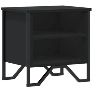 vidaXL Y&ouml;p&ouml;yt&auml; musta 40x30x40 cm lastulevy