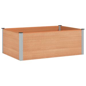 vidaXL Puutarhan Korotettu Kukkalaatikko Ruskea 150 x 100 x 54 cm