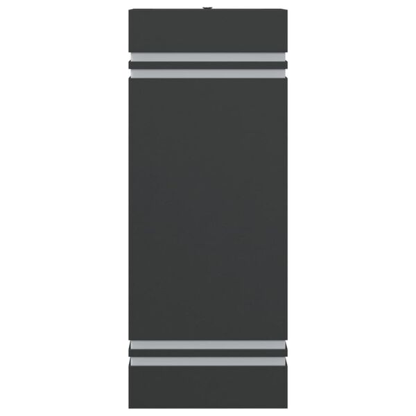 vidaXL Ulkosein&auml;valo musta ruostumaton ter&auml;s