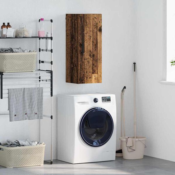 vidaXL Sein&auml;kaappi Vanha Puu 34,5 x 34 x 90 cm Tekninen puu