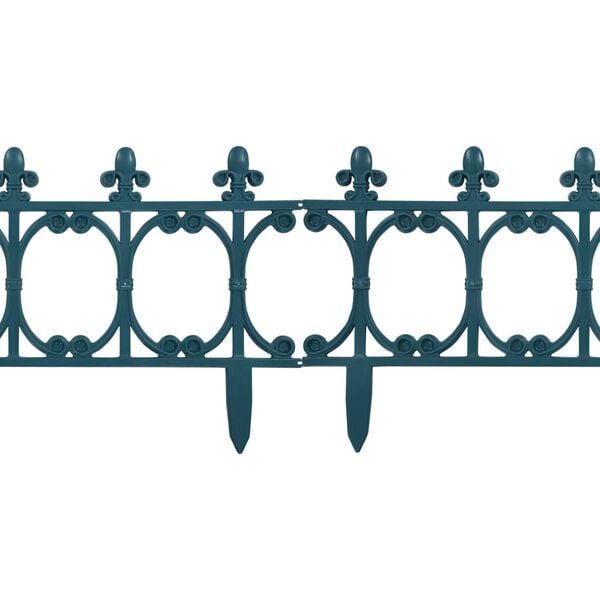 vidaXL Nurmikonreunukset 16 kpl vihre&auml; 10 m PP