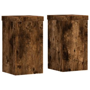 vidaXL Kasvitelineet 2 kpl savutammi 10x10x18 cm tekninen puu