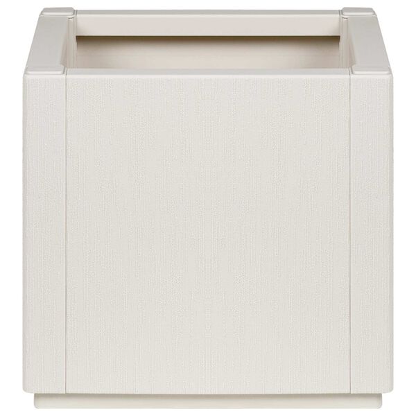 vidaXL Kukkalaatikko Valkoinen 36 x 36 x 35 cm Muovi