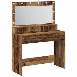vidaXL Meikkip&ouml;yt&auml; Vanha puu 100 x 41 x 135 cm Tekninen puu
