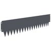 vidaXL Nurmireunus 20 pcs 103 x 25 cm metalli Antrasiitti