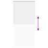 vidaXL Rullaverho Blackout valkoinen 90x230 cm Kankaan leveys 85,7 cm