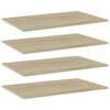vidaXL Kirjahyllytasot 4 kpl Sonoma-tammi 80x50x1,5 cm tekninen puu