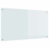 vidaXL Keitti&ouml;n suojapaneeli Valkoinen 110 x 60 cm karkaistu lasi