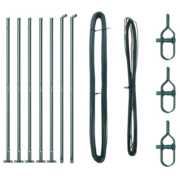 vidaXL Aitalatu 7 pcs Vihre&auml; Ter&auml;s