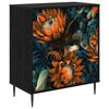 vidaXL Laukkaava LOCHEM Oranssi printti 66 x 36,5 x 76 cm Tekninen puu