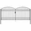 vidaXL Aitausportti ASSEN 401 x 224,5 cm Ter&auml;s Harmaa Lukittava