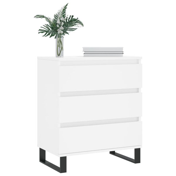 vidaXL Senkki valkoinen 60x35x70 cm tekninen puu