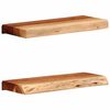 vidaXL sein&auml;hyllyt 2 kpl 40x20x3,5 cm massiivipuu akaasia