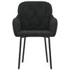 vidaXL Ruokatuolit 2 kpl musta sametti