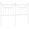 vidaXL Metallinen vaihtop&auml;&auml;ty valkoinen 150 cm