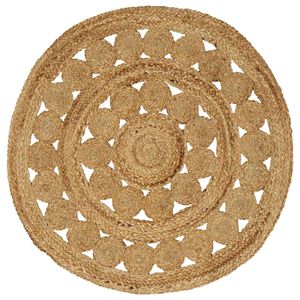 vidaXL Alue matot Luonnollinen &Oslash; 90 cm Juutti