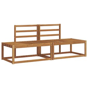 vidaXL Ulkosohvakokoelma 2 pcs Luonnollinen 182,5 x 63 x 73 cm