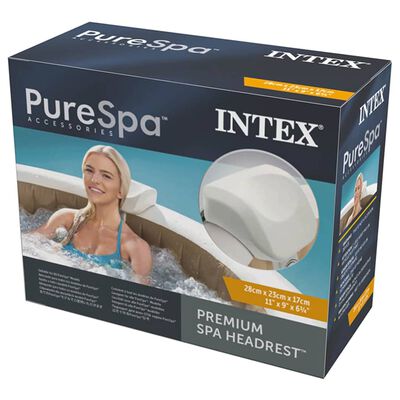Intex Premium PureSpa Niskatuki valkoinen 28x23x17 cm vaahtomuovi