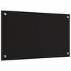 vidaXL Keittiön suojapaneeli 2 pcs Musta 70 x 40 cm karkaistu lasi