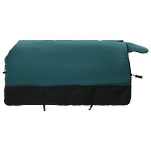 vidaXL Hevospeitto Tumma vihre&auml; ja musta 75 cm Polyesteri