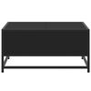 vidaXL Sohvapöytä musta 60,5x60,5x30 cm tekninen puu ja metalli