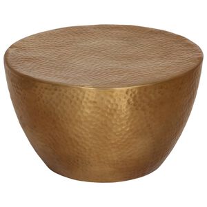 vidaXL Sohvap&ouml;yt&auml; vasaroitu alumiini &Oslash; 50x30 cm messinki