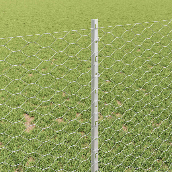 vidaXL Aita ja Tuki Hopea 1 x 50 m Ter&auml;s