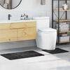 vidaXL Liukumaton kylpyhuoneen matto-setti 2 pcs Tumma harmaa PP