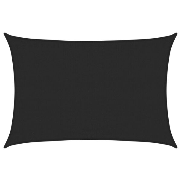 vidaXL Aurinkopurje 160 g/m&sup2; musta 3,5x4,5 m HDPE