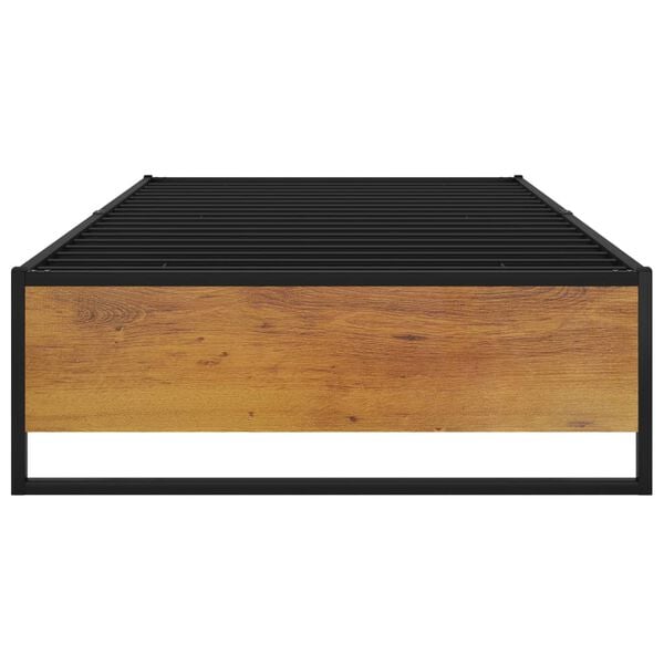 vidaXL S&auml;ngynrunko musta metalli 90x200 cm