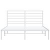 vidaXL Metallinen s&auml;ngynrunko p&auml;&auml;dyll&auml; valkoinen 160x200 cm