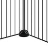 vidaXL 20-paneelinen lemmikkihäkki ovella musta 35x35 cm teräs