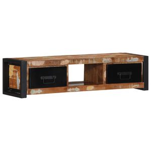 vidaXL TV-kaappi 100x30x25 cm Kierr&auml;tetty massiivipuu