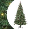 vidaXL Joulukuusi 300 LED-valoilla Vihre&auml; 240 cm Polyvinyylikloridi