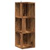 vidaXL Kulmakaappi Old Wood 33x33x100 cm Engineered Wood