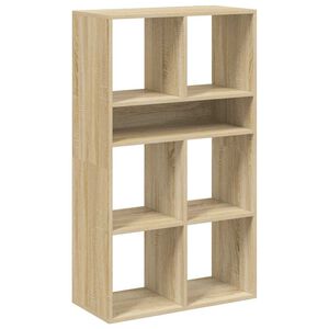 vidaXL Kirjahylly Sonoma-tammi 66x31x112 cm lastulevy
