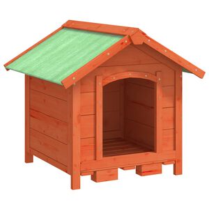 vidaXL Koirankoppi ruskea 65x65x61,5 cm t&auml;ysi m&auml;nty