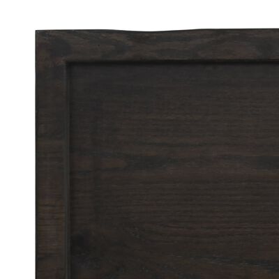 vidaXL Pöytälevy ruskea 40x40x(2-4) cm käsitelty täystammi elävä reuna