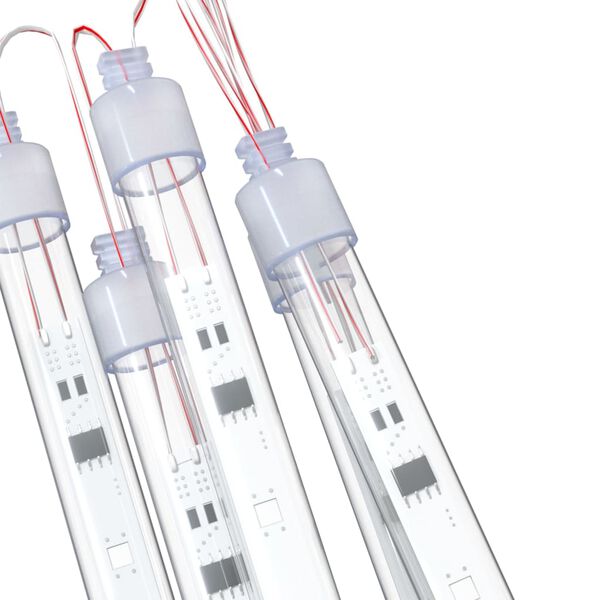 vidaXL Meteorivalot 8 kpl 50 cm sininen 288 LED-valoa sis&auml;/ulko