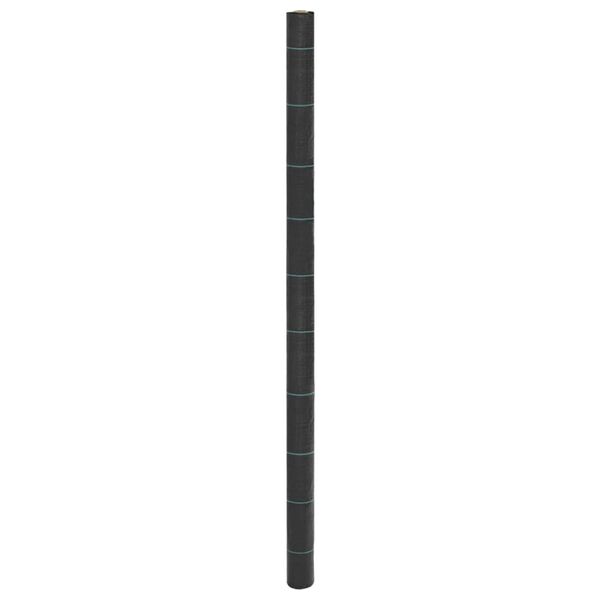 vidaXL Rikkaruohomatto musta 2x50 m PP