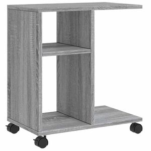 vidaXL Sivup&ouml;yt&auml; py&ouml;rill&auml; harmaa Sonoma 50x30x55 cm tekninen puu