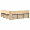 vidaXL Kirjahylly S&auml;nky Sonoma tammi 6FT Super King Size Tekninen puu