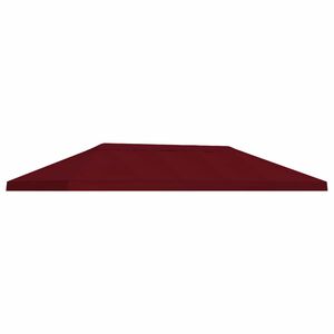 vidaXL Gazebo-suojakansi 6 x 3 m Burgundi Polyesteri 190