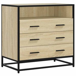 vidaXL Laatikosto sonoma-tammi 70x41x70 cm tekninen puu
