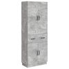 vidaXL Kaappisarja 2 pcs Betoninharmaa Tekninen puu