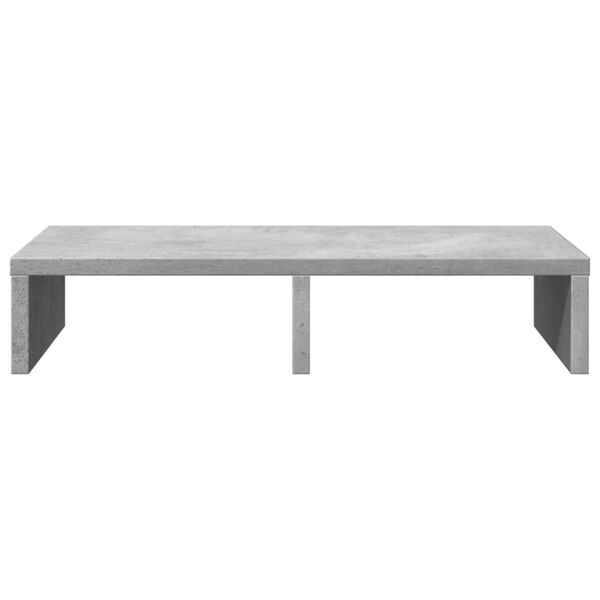 vidaXL Näyttöteline betoninharmaa 50x27x10 cm tekninen puu