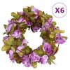 vidaXL kukkaseppeleet 6 kpl vaalea violetti 250 cm